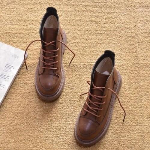 2021 new luxury designer high top womens shoes leather Martin boots short boots women boots non-slip breathable ladies shoes