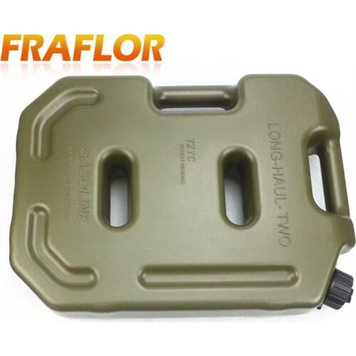 Practical Green 10L Liters Gasoline Diesel Fuel Tank Storage Tanks Jerri Cans Pack For Offroad SUV ATV Motorcycle Tricycle