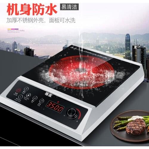 3000/3500W Commercial Induction cooktop hot pot cooker Burner 220V Kitchen Countertop Electric Ceramic Stove Range Rotary Switch