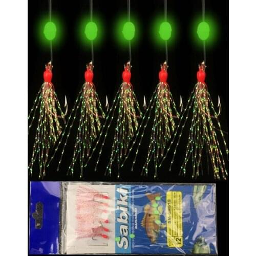 Bionic Istrian Luya Fishing Hook with Colored Silk String Hook Night Fishing Hook Illuminated Fishing Hook Fishing Equipment