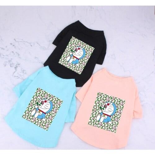 Spring Summer Dog Pet Cotton Clothing for Small Dogs Pets Clothing Poodle Cool Tshirt Chihuahua Vest Pug Costume S-2XL PC1492