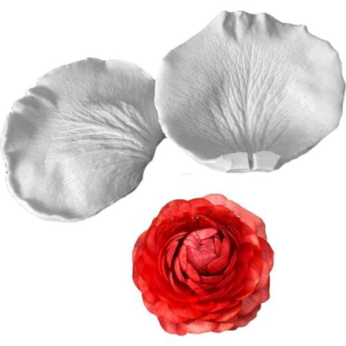 2Ps/Set Rose Silicone Mould Cake Useware Decorative Baking Cake Candy Tool DIY Chocolate Petal Mould Kitchen Baking Tool TW114