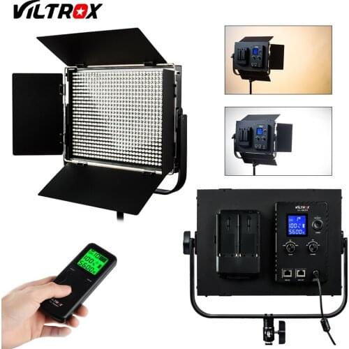 Viltrox VL-D60T Camera Studio Video LED Light Lamp Bi-color Slim Metal Adjustable brightness & 2.4GHz Wireless remote control