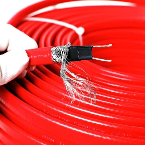 Water-proof Inside & Outside Pipe Warming Freeze Protection, Roof Snow Melting 110V 17W/m Self Regulating Heating Cable
