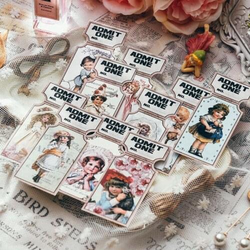ZFPARTY Cute Girl Film Strip and Tickets Paper Die Cuts for Scrapbooking Happy Planner/Cardmaking/Journaling Project