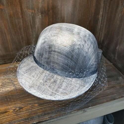 Lady Fashion Visors Hat Girls Summer Net New Philippine Hemp Yarn Sun Cap Students Leisure Sunscreen Cap Adjust B8997