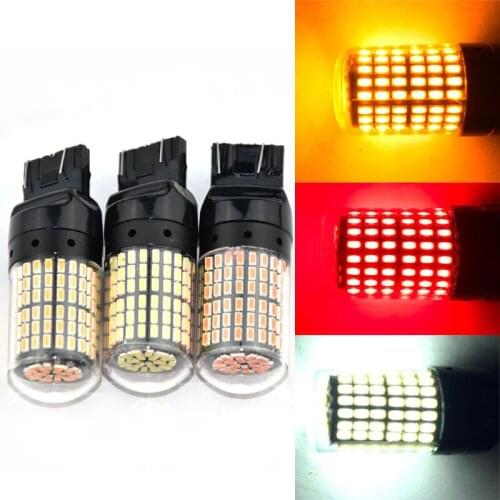 1pcs 7443 Bulb No Error Free T20 W21/5W LED Bulbs Car Brake Reverse Light Lamp Turn Signal