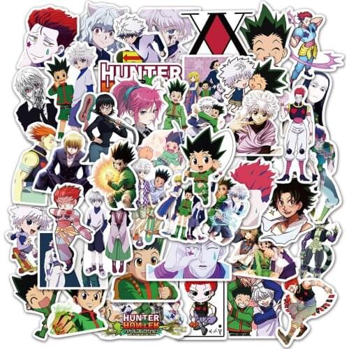 10/50/100pcs HUNTER X HUNTER Anime Stickers for Kids Teens Suitcase Skateboard Motorcycle Car Bike Cool Waterproof Vinyl Decals