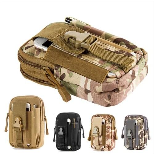 100pcs Advocator Men Camouflage Nylon Outdoor Tactical Holster Military Molle Hip Waist Belt Bag Wallet Pouch Purse Phone Case