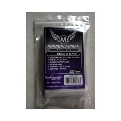 2 Packs/lot Mayday Card Game Sleeve for 56*87mm Card Protector BANG MUNCHKIN Board Game Sleeve 7040