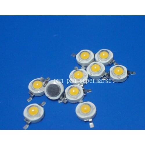 50pcs Real Full Watt 3W High Power LED lamp Bulb Diodes SMD white 110-120LM LEDs Chip For 3W - 18W Spot light Downlight