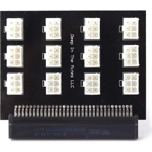 750W-1200W Server PSU Power Supply Breakout Board Adapter 12 Ports PCIe 6 Pin for DPS-800GB 1200FB 1200QB UM 750RB BTC Mining