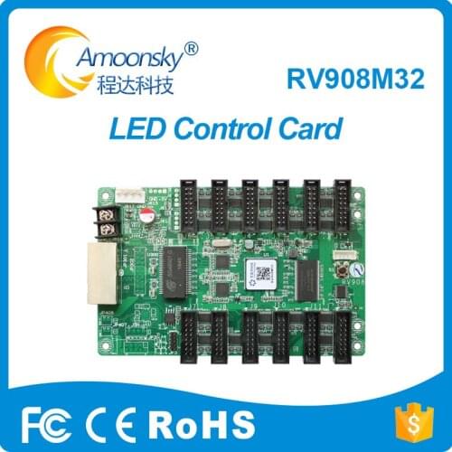 Amoonsky linsn rv908 receiver card led sign controller for P10 led modul im freien