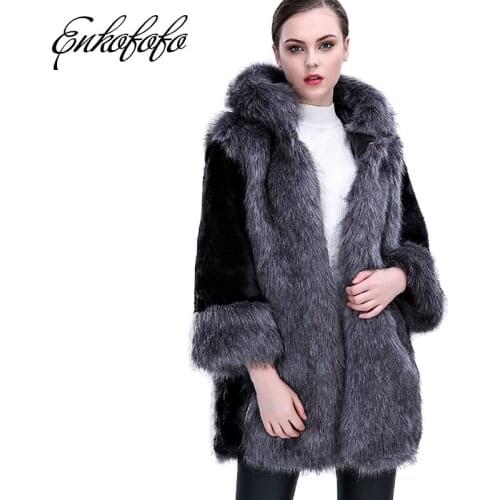 Enkofofo Fashionable Fur Coats