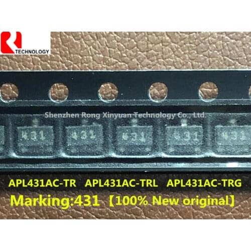 APL431AC-TR APL431AC-TRG 431 SOT-23 APL431AC-TRL APL431AC APL431 0.5% Adjustable Precision Shunt Regulator 100% new original