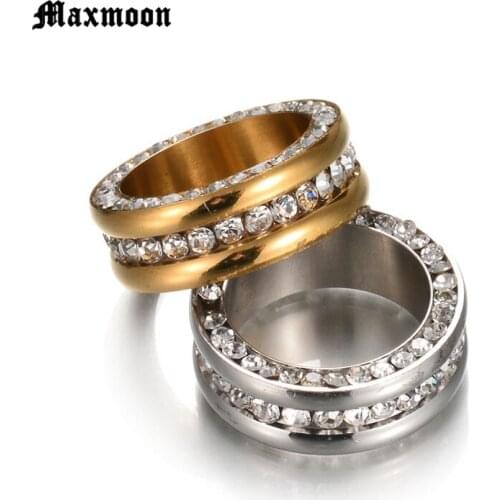 Maxmoon Rings With Crystals