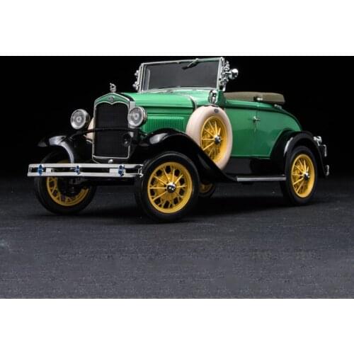 Diecast 1:18 Ford Model A Classic Car Sports Vehicle Simulation Alloy Car Model Collection Souvenir Ornaments Display Toy Gift