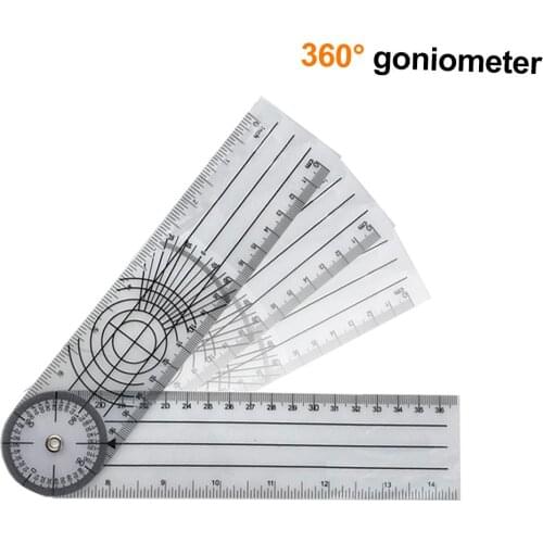 Multi-Ruler 360 Degree Goniometer Angle Medical Spinal Ruler Protractor Useful Measuring Ruler School Office Supplies Dropship