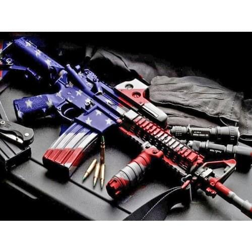 5d diy Diamond painting Diamond Embroidery Cross Stitch KIT mosaic pattern Army Gun picture resin drill KBL
