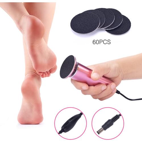 Electric Pedicure Tools Foot Care File Leg Heels Remove Dead Skin Callus Remover Feet Clean Care Machine & Replacement Sandpaper