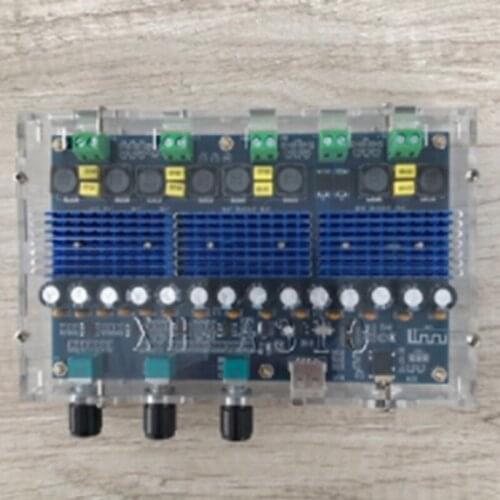 XH-A310 Bluetooth 5.0 TPA3116 D2 Digital Power Stereo Amplifier Board 4 Channels 50Wx2+100Wx2 Dual Bass Subwoofer AMP Module