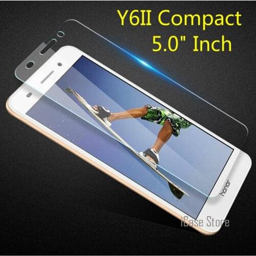 9H Tempered Glass Screen Protector For Huawei Y6 II Compact Y6 2 Mini 5.0" inch ( Not Y6II ) Original Protective Film
