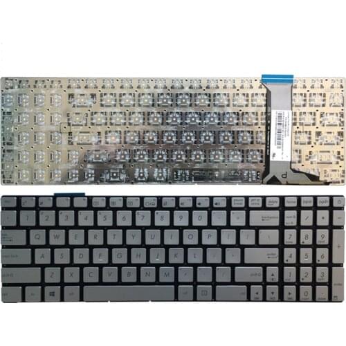 US silver laptop keyboard For ASUS GL752 GL752V GL752VL GL752VW GL752VWM ZX70 ZX70VW G58 G58JM G58JW G58VW