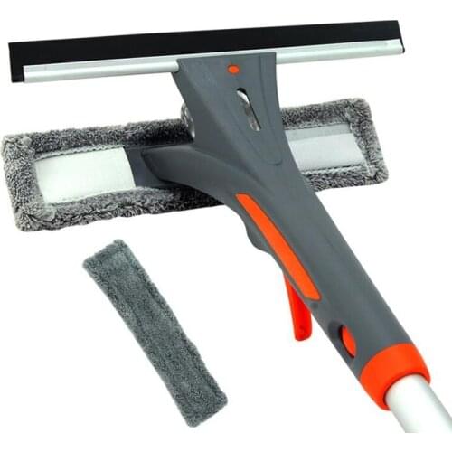 Window scraper Spray Window Cleaner Glass Cleaning Brush Glass Wiper Microfiber Cloth Muti-functional Window Cleaning Tools