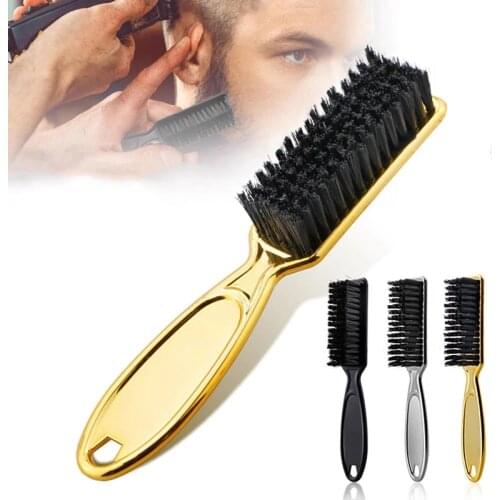 Plastic Handle Hairdressing Soft Hair Cleaning Brush Barber Neck Duster Broken Hair Remove Comb Hair Styling Tools Hair Comb