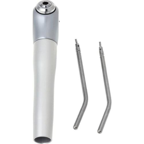 Dental 3 Way Air Water Spray Triple Syringe Handpiece w/ 2 Nozzles Tips Tubes