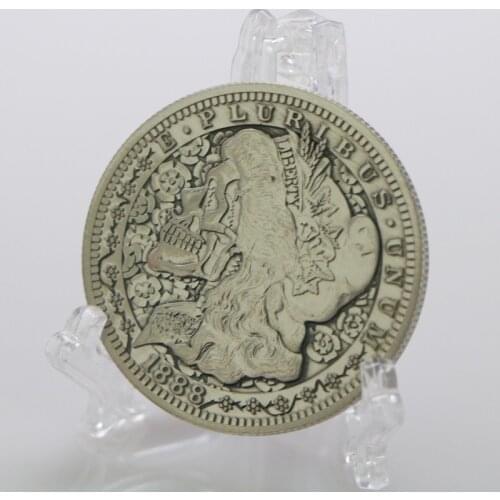 UNITED STATES 1888 MORGAN Dollar Souvenir Coin, E PLURIBUS UNUM Bronze Commemorative Coin Gift Challenger Coin