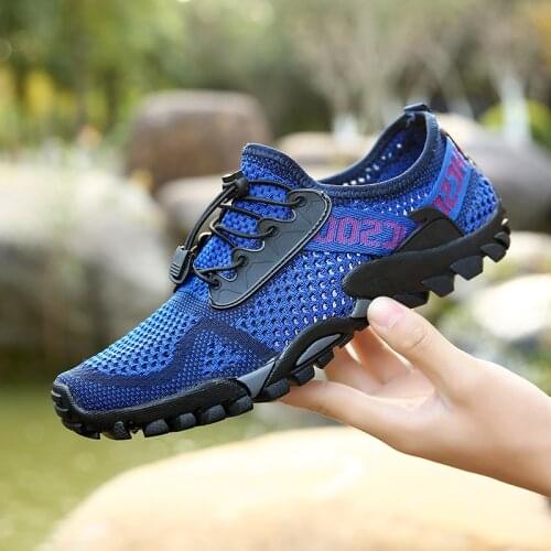 Unisex Outdoor Sneakers Wear-resistant Hiking Shoes For Men Women Non-Slip Tactical Climbing Shoes Breathable Trekking Sneakers