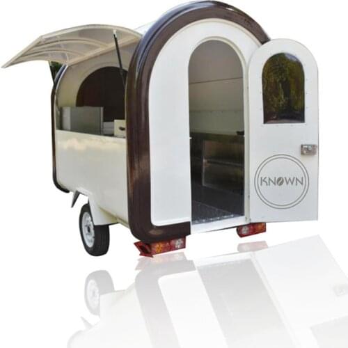 Street Mobile Food Trailer Pizza Van Ice Cream Bubble Tea Coffee Catering Cart Vending Kiosk for Sale