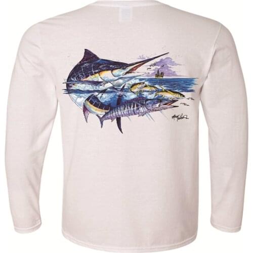 Spring Men Fishing Clothes Long-sleeve Breathable Anti-UV Sun Protection Fishing T-Shirt Summer Quick Dry Fishing Jersey