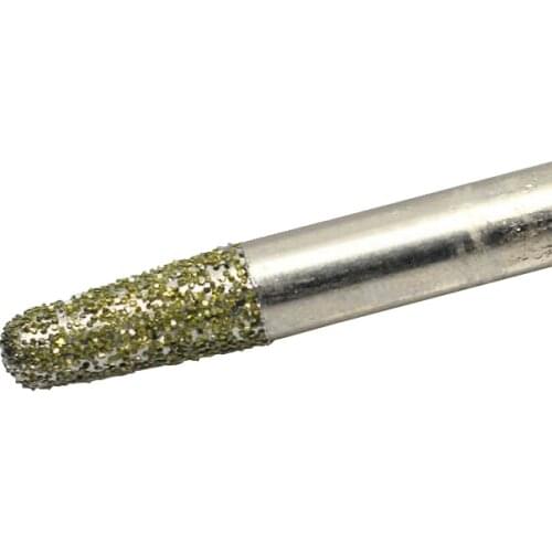 1pc 20deg 8*7mm cnc router Electroplated diamond stone carving tool stone engraving machine cutter stone cutting bits