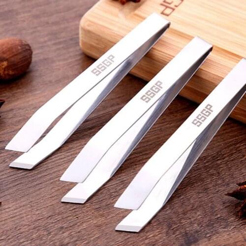 1 PC Stainless Steel Fish Bone Tweezers Pincer Clip Puller Remover Tongs Fish Bone Plucking Clamp Kitchen Gadgets Tools Home