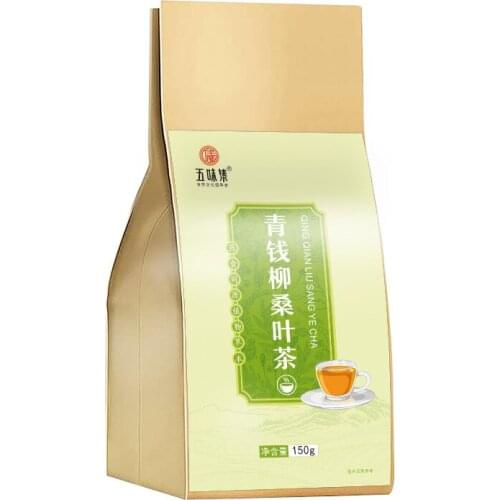 150g/bag of green money willow mulberry leaf tea three-tone tea mulberry leaf green money willow tea chrysanthemum tea teabag