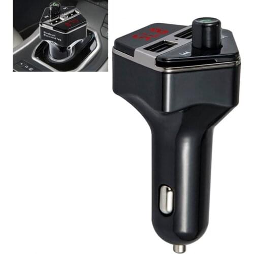 Car LCD Bluetooth MP3 Music Player Kit Auto Radio Player Hands-free FM Transmitter Charger for Phones Extend MP3 USB TF