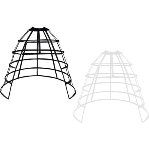 Hollow Ruffled Bird Cage Fishbone Skirt Support Girls Cosplay Petticoat