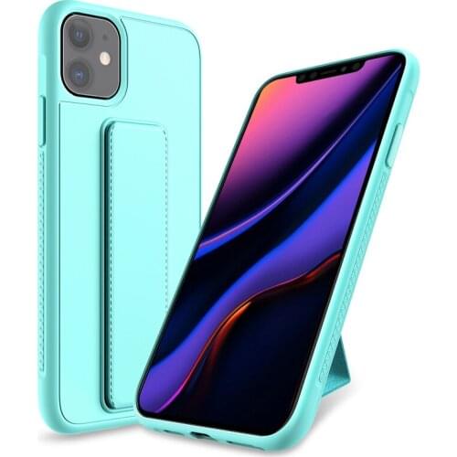 Wrist Strap Case For iphone XR X Xs max 11 Pro Max case Kickstand TPU Phone Holder Case For iphone 11 Cover Hard Solid capa case