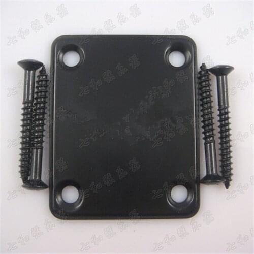 5sets Black Electric Bass guitar Neck Joint plates Joint connecting strengthen Back plate Guitar parts guitar accessories