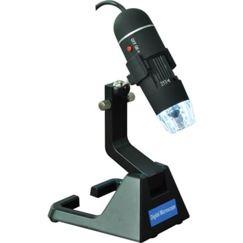 25X-600X USB Digital Microscope Zoom Endoscope Magnifier Microscopio With 8-LED Light Universal Stand True 2.0MP Video Camera