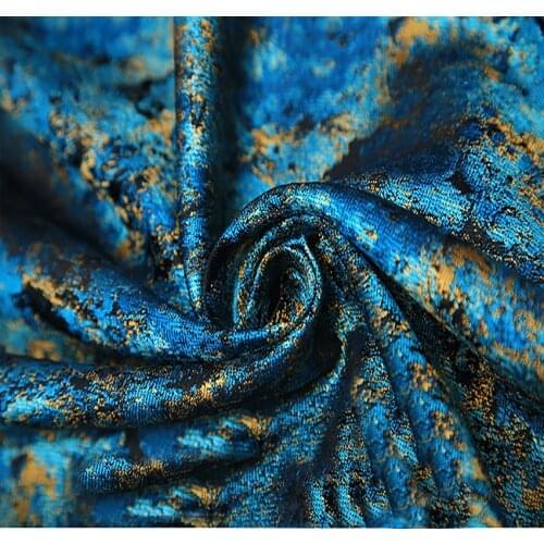 90cmx100cm France imported oil painting style jacquard tapestry satin jacquard fabric fashion DIY sewing handmade patchwork