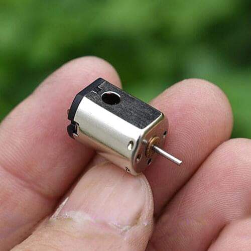 NdFeB Strong Magnetic Micro N20 DC Motor 3V-3.7V 32800RPM High Speed Electric Motor 1mm Shaft Dia. Aircraft Model Carbon Brush