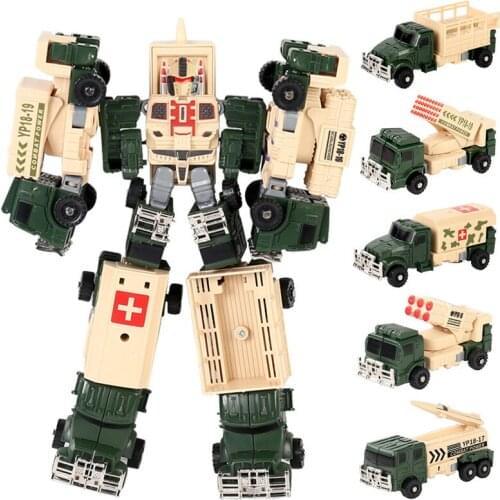 NEW 23CM Devastator Transformation Toys KO GT Robot Deformation Car Action Figure Engineering Vehicle Model Kid Adult Gift WK70