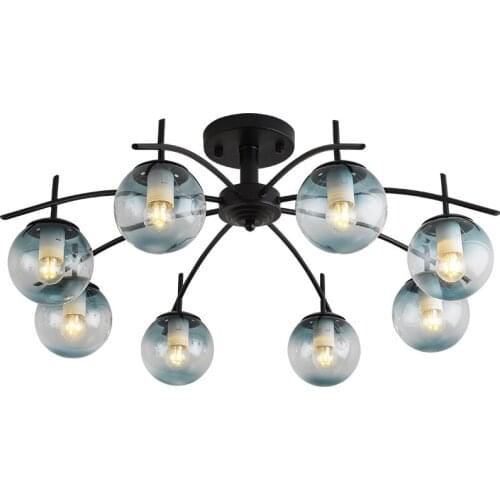 Nordic Ceiling Lamps Personalities Household led Lighting Atmospheric Living Room Ceiling Lights Modern glass molecular lights