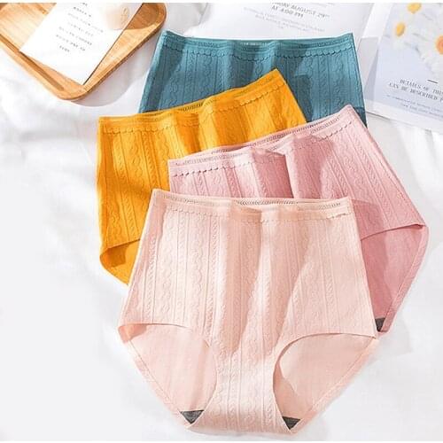 Sexy Lace High Waist Cotton Elasticity Women Underwear Panties Twisted Shapewear Abdomen Hips Slim Calcinha Lingerie Briefs