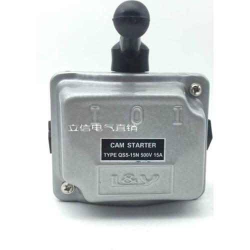 AC500V 15A 3 Phase Manual Forward Reverse Cam Starter Combination Switch
