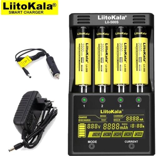 Liitokala Lii-500 Lii-PD4 Lii-500S LCD 3.7V 18650 18350 18500 21700 20700B 20700 14500 26650 AA NiMH lithium-battery Charger