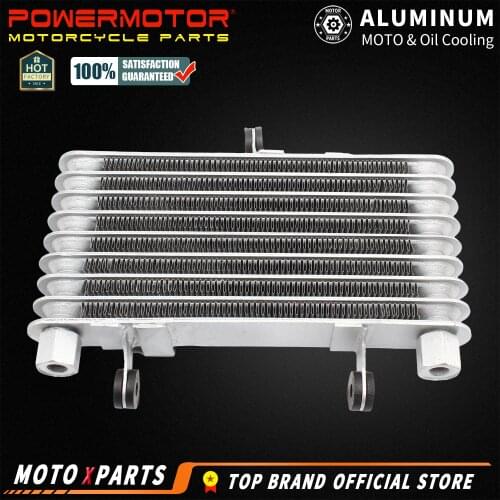 High Quality Aluminum Motorcycle Engine Oil Cooler 8 Row Cooling Radiator for 125CC-250CC Motorcycle Dirt Bike ATV